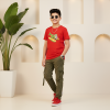 ছেলে বাবু/বাচ্চাদের গেঞ্জি, Chele Babu Genji, Bacchader Genji, Rocket Print Boys T-Shirt