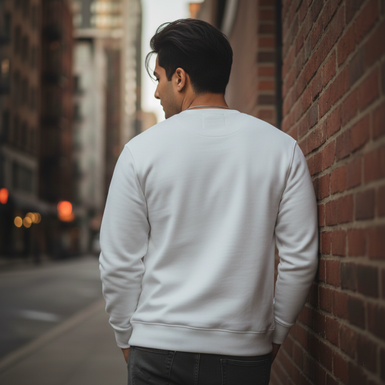 Men's Sweatshirt Price in BD white-back
