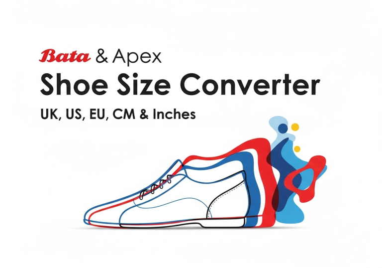 Bata & Apex Shoe Size Converter UK, US, EU, CM & Inches