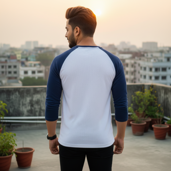 Raglan Full Sleeve T Shirt Men back