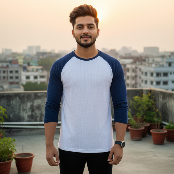 Raglan Full Sleeve T Shirt Men face