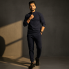 rib high neck full sleeve tee men front rib high neck full sleeve tee men front